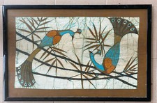 Tessuto Stampato Con Pavoni