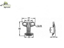 Premilama Cavallotto Per Motofalciatrice BCS622 Rif.Orig.523.02824