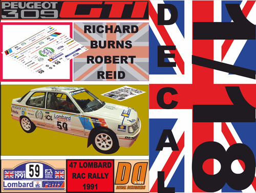 Decal peugeot 309 gti - decal,