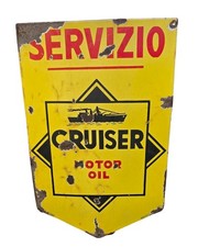 Cruiser Motor Oil Enamel Table