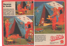 PUBBLICITÀ ADVERTISING WERBUNG ITALIAN CLIPPING 1970 MATTEL BARBIE ROULOTTE