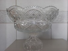 Centrotavola In Cristallo 29x17x21 Circa Anni 50/60