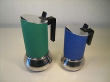 Lotto 2 Caffettiere Vev Viganò "Aluminia" da 3 e 6 Tz, Acciaio/Alluminio, Ottime