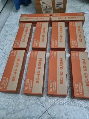 Lotto 100 vhs maxell gx - lotto, vhs-c
