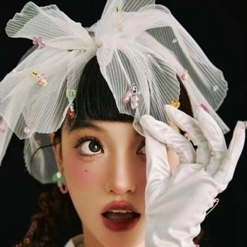 Fermaglio capelli fiocco tulle