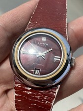 Tissot Automatic Onyx Dial Red Stella Dial Like New For Parts Repair