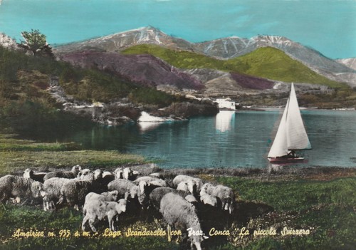 Cartolina amatrice lago - cartolina,