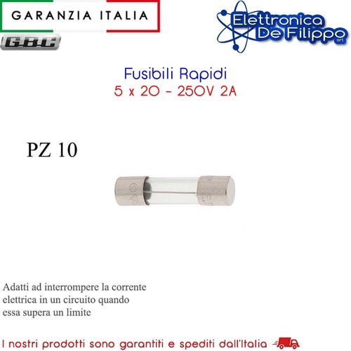 Fusibili rapidi 250v - 5,