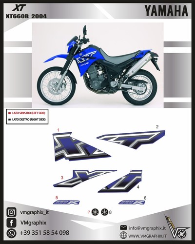 Kit adesivi replica - xt, 660r