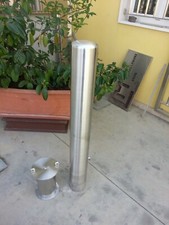palo dissuasore estraibile sicurezza negozi vetrina e antiparcheggio diam 100 mm