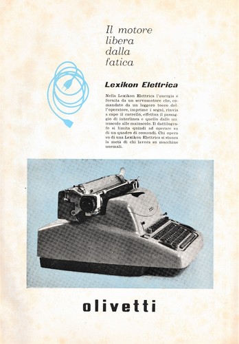 Pubblicita 1957 olivetti - pubblicita',