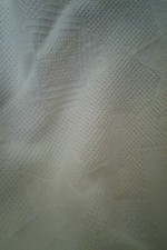  copriletto piquet o similare bianco trama geometrica vintage 200 x208 leggi