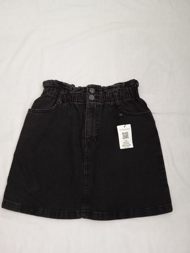 Minigonna denim nera 100 - denim, 100%