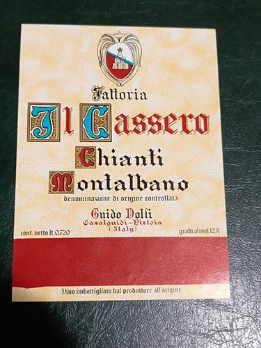 Etichetta vino chianti - vino,