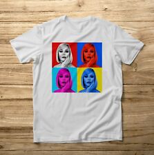 T-SHIRT MAGLIETTA MODA UNISEX POP ART Raffaella Carrà © ICONA STILE SHOWGIRL TOP