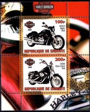 Harley Davidson Motocicletta Motocicli Moto m/s MNH