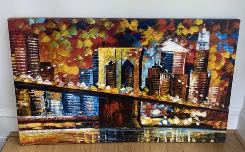 Leonid afremov brooklyn bridge - afremov,