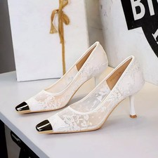 Decolte Bianche In Pizzo Con