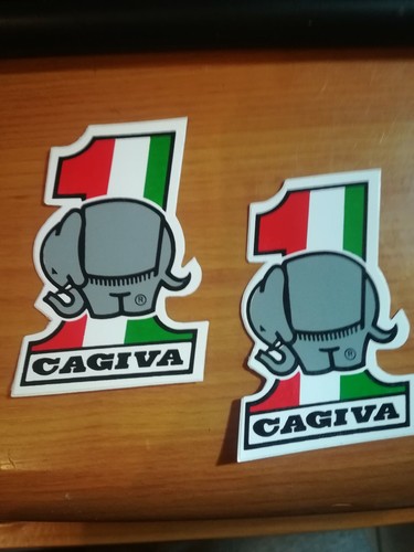 Coppia adesivo cagiva 7x4 cm - adesivo, 7x4,5