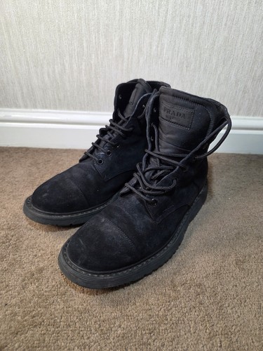 Prada black suede - prada,