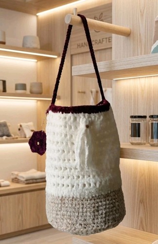 Borsa secchiello fatta mano - borsa,