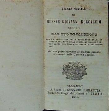 Trenta novelle messer - trenta, di