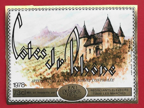 Etiquette label côtes - 68/17,