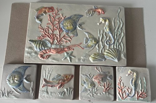 Vintage marine ceramic tiles - vintage,