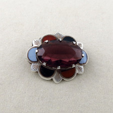 Antica spilla scozzese argento