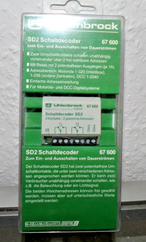 Uhlenbrock 67600 decoder - , di