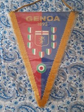 GAGLIARDETTO PENNANT VINTAGE '80 FOOTBALL CALCIO GENOA 1893. DELL'EPOCA