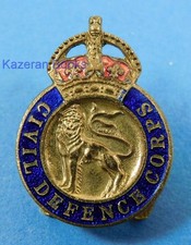 WW2 Civil Defence Corps Metal
