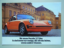 orig. Prospekt PORSCHE 911 2,7