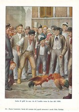 Stampa antica COMBATTIMENTO