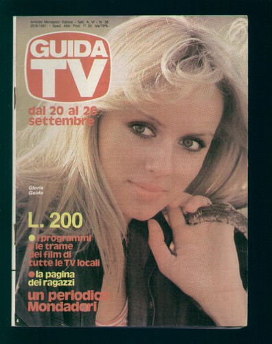 Guida mondadori 1981 - guida, tv