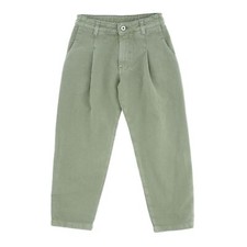 DIXIE Pantalone verde bambina ragazza cropped MADE IN ITALY 8 16 anni