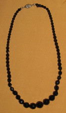 Antico Collana IN Perle Di Jet