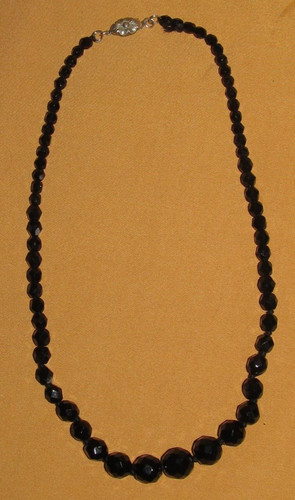 Antico collana perle jet - collana,