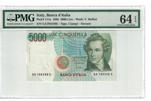 Italy 5000 lire 1985 - lire, pick#