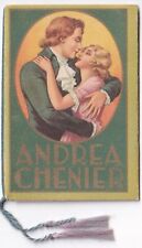 P01126 - CALENDARIETTO BARBIERE 1947 - ANDREA CHENIER- TARGHE AUTO E TARIFFE