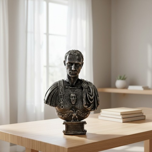 Statua busto giulio cesare - busto,