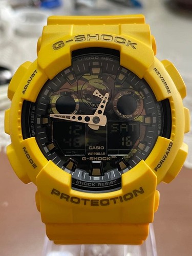 Orologio mimetico giallo casio - mimetico,
