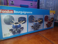 Set Fonduta In Rame con Piatti - Fondue Bourguignonne Copper Pot with Dishes