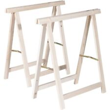 COPPIA CAVALLETTI PIEGHEVOLE CAVALLETTO IN LEGNO ABETE 75x75cm