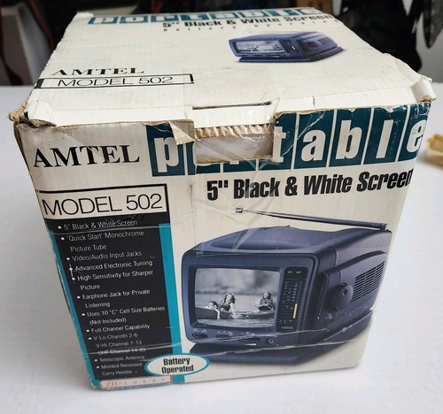 Amtel vintage bianco - bianco, nero