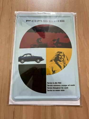 Nuova targa latta porsche - nuova,