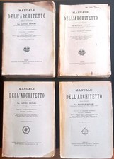 MANUALE DELL’ARCHITETTO di D. Donghi - Ediz. UTET  1930