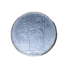 Moneta 100 Lire Del 1956 RARA repubblica italiana - 