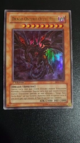 Drago oscuro occhi rossi - drago,