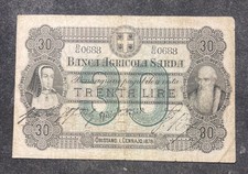 BANCONOTA 30 LIRE BANCA